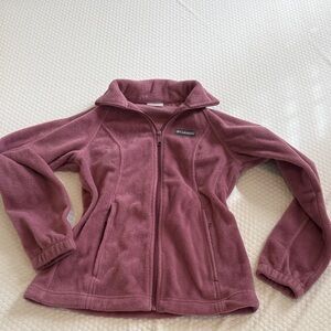 Columbia Girls' Dusty Rose Fleece Jacket - Zip Front